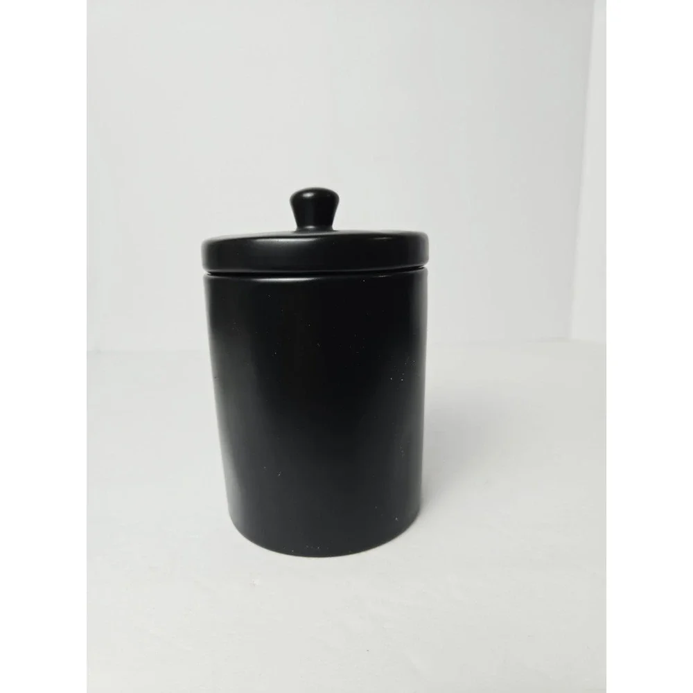 Rae Dunn Things Jar black Canister Kitchen Bathroom‎ Vanity NEW